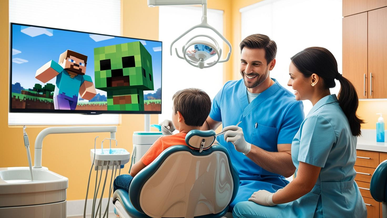 Bambini al dentista rilassati grazie ai cartoni animati sullo schermo – Pedodonzia Roma Quadraro